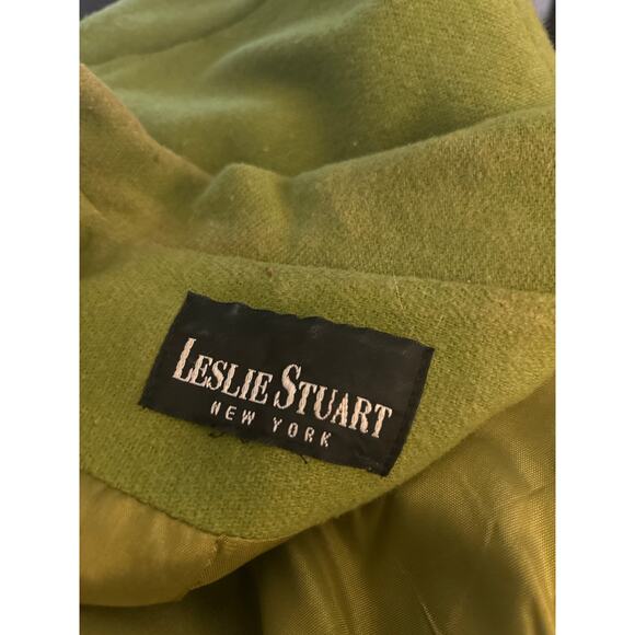 Leslie Stuart New York Vintage Wool Blend Olive Green Jacket, Women's Medium - Picture 4 of 4
